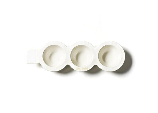 White Stripe Trio Bowl