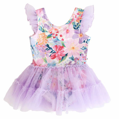 Wildflower Whirl Ruffle Leotard
