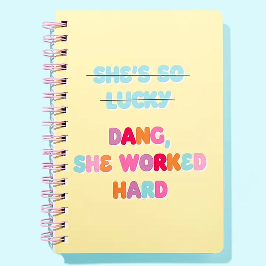 She Worked Hard Spiral Notebook