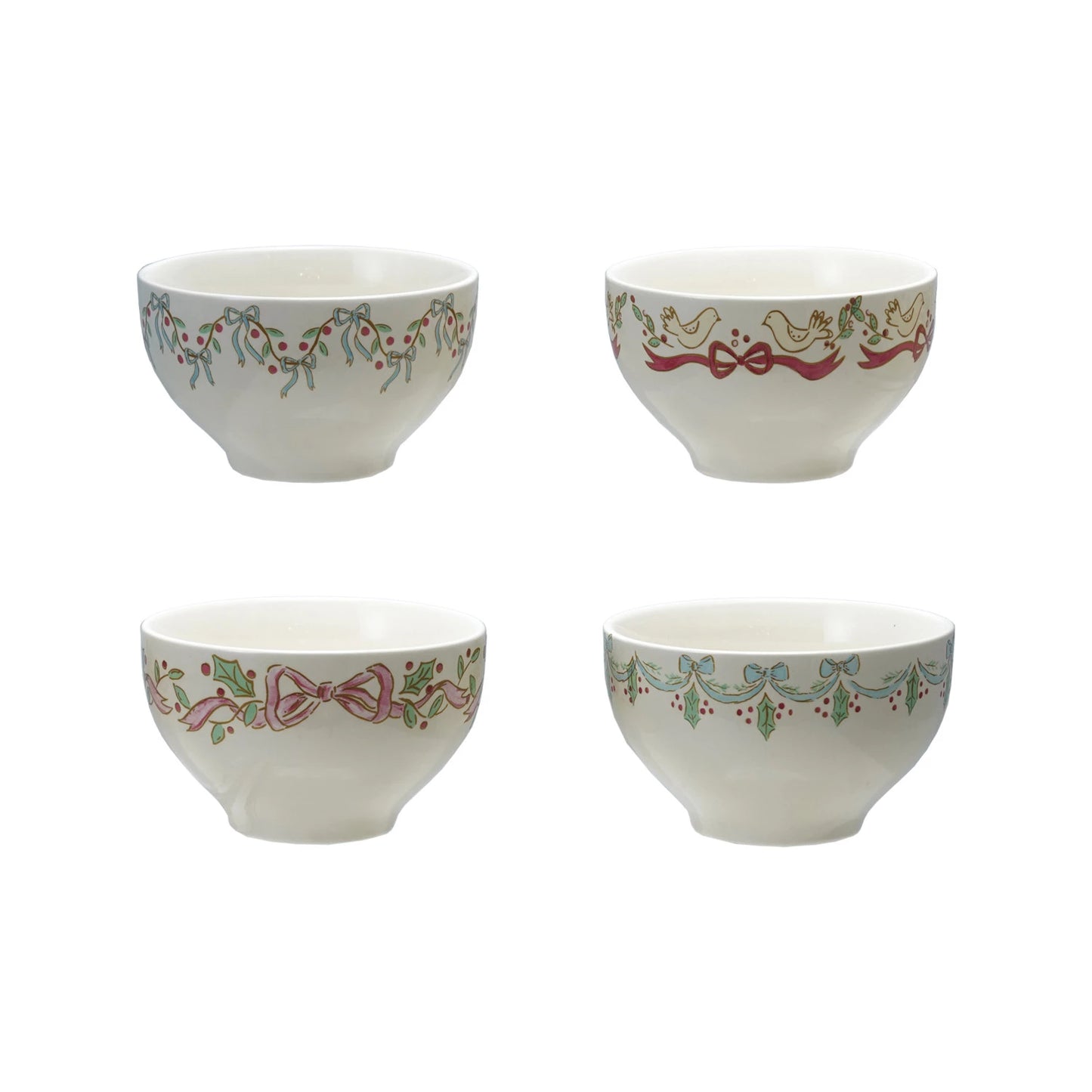 Holiday Bowls with Bows