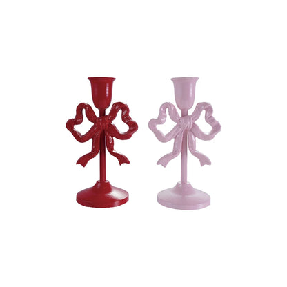 Iron Bow Taper Candle Holder