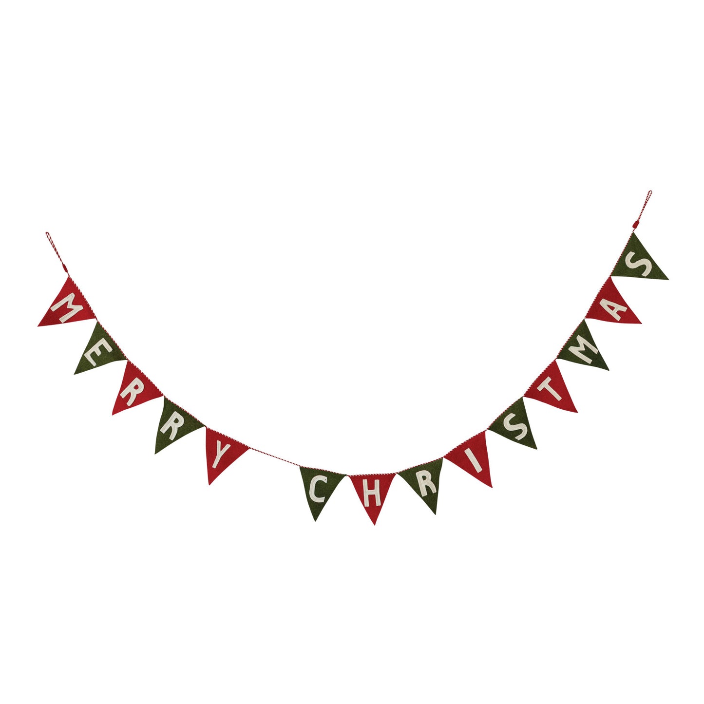 Merry Christmas Pennant Garland