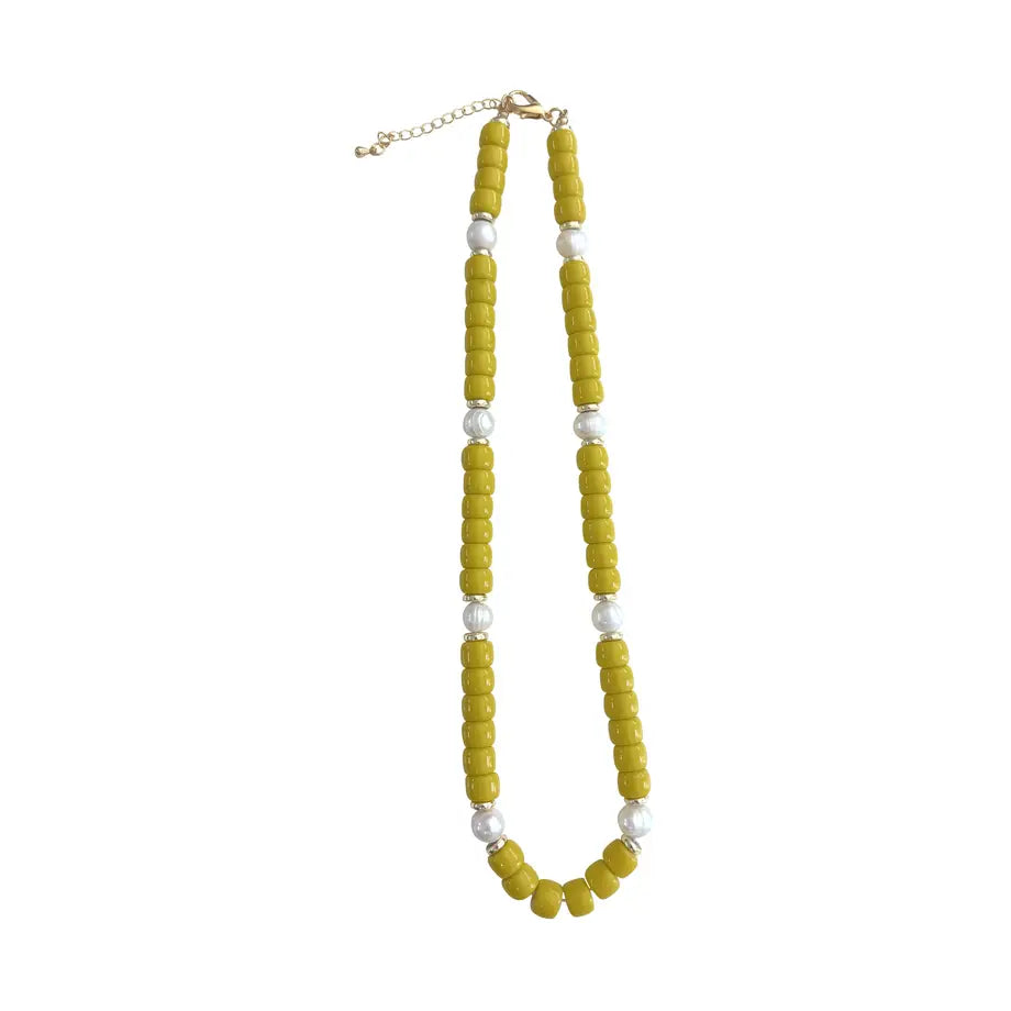 Victory Beaded Pearl Necklace